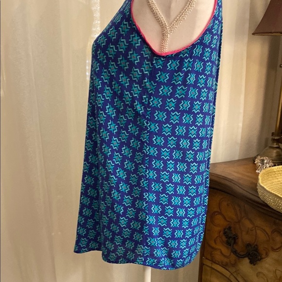 Maeve Blue Sleeveless Relaxed Tank Top - Picture 7 of 10
